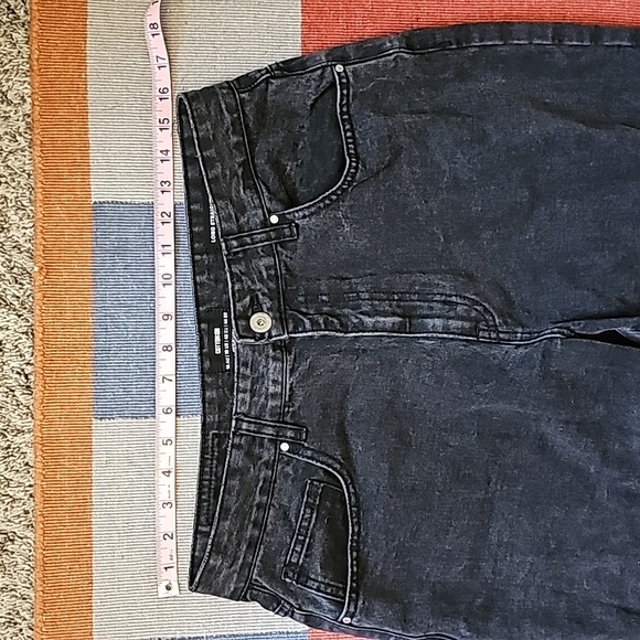 STUNNING COTTON ON STRAIGHT LEG LONG DISTRESSED BLACK JEANS - Picture 2 of 10